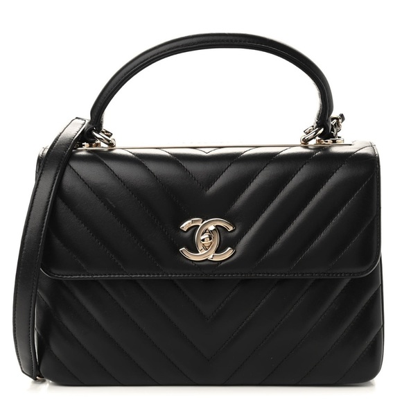 CHANEL Lambskin Chevron Trendy CC Flap Bag - Picture 1 of 9